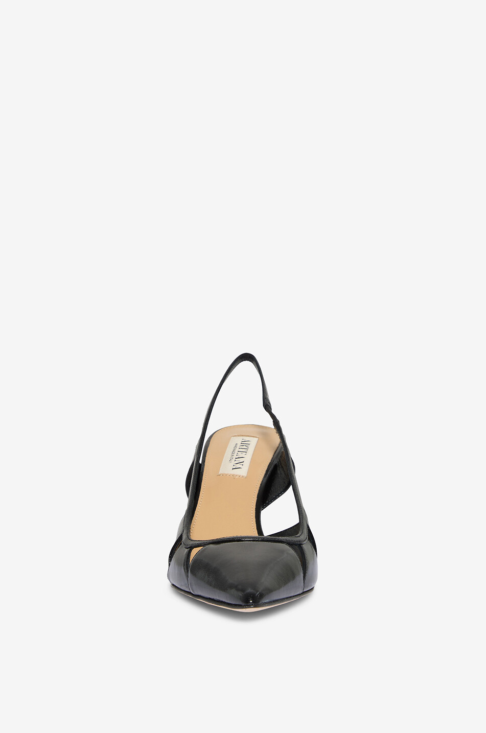 ARTEANA Savona patent leather slingback pumps Women BLACK 2