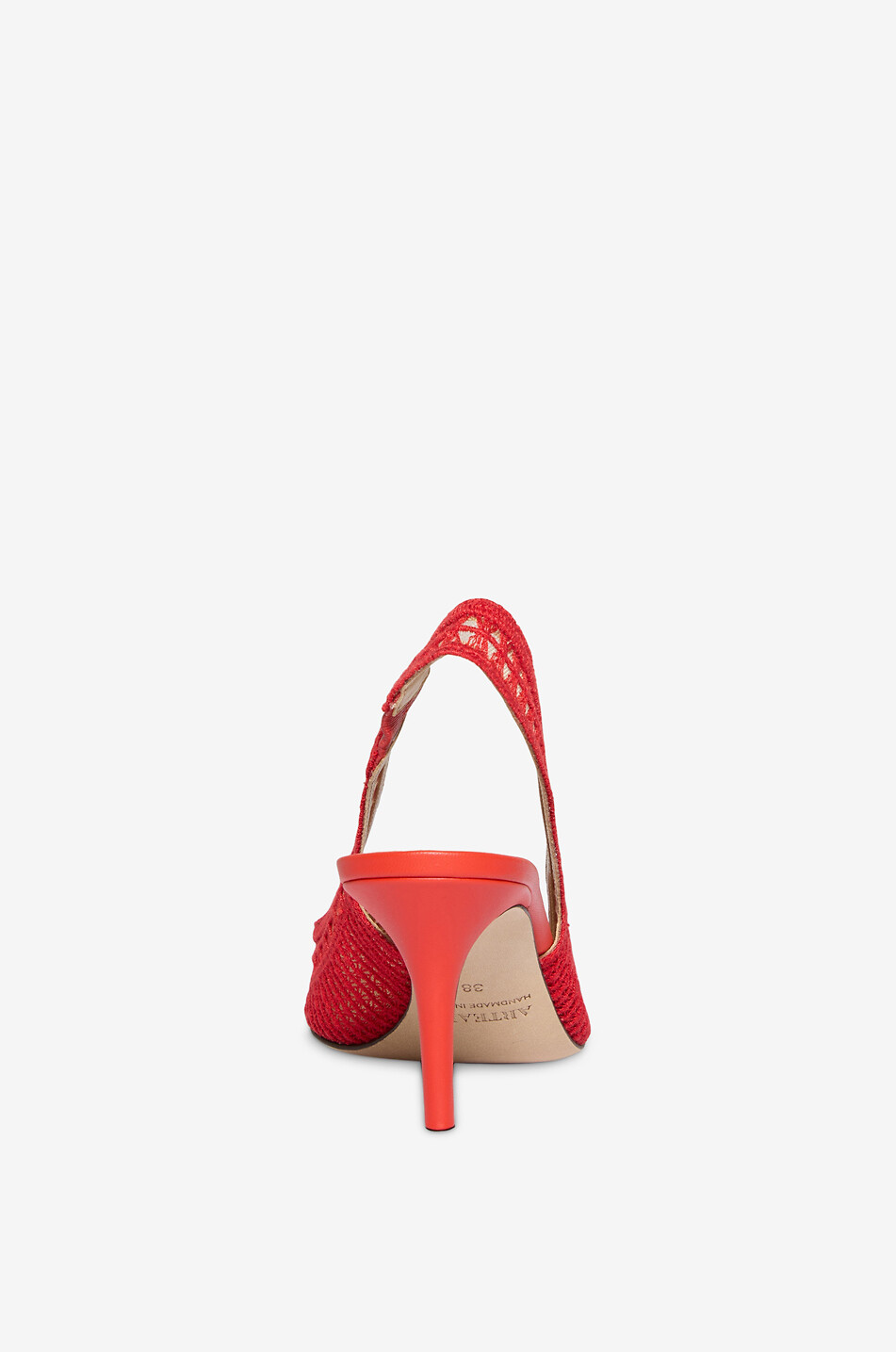 ARTEANA Trieste 75 crochet slingback pumps Women RED 4