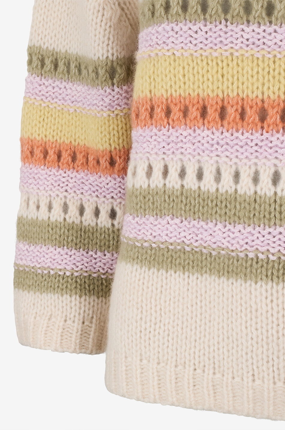 HEMISPHERE Pull à col bateau rayé en cachemire et coton Femme MULTICOLORE 3