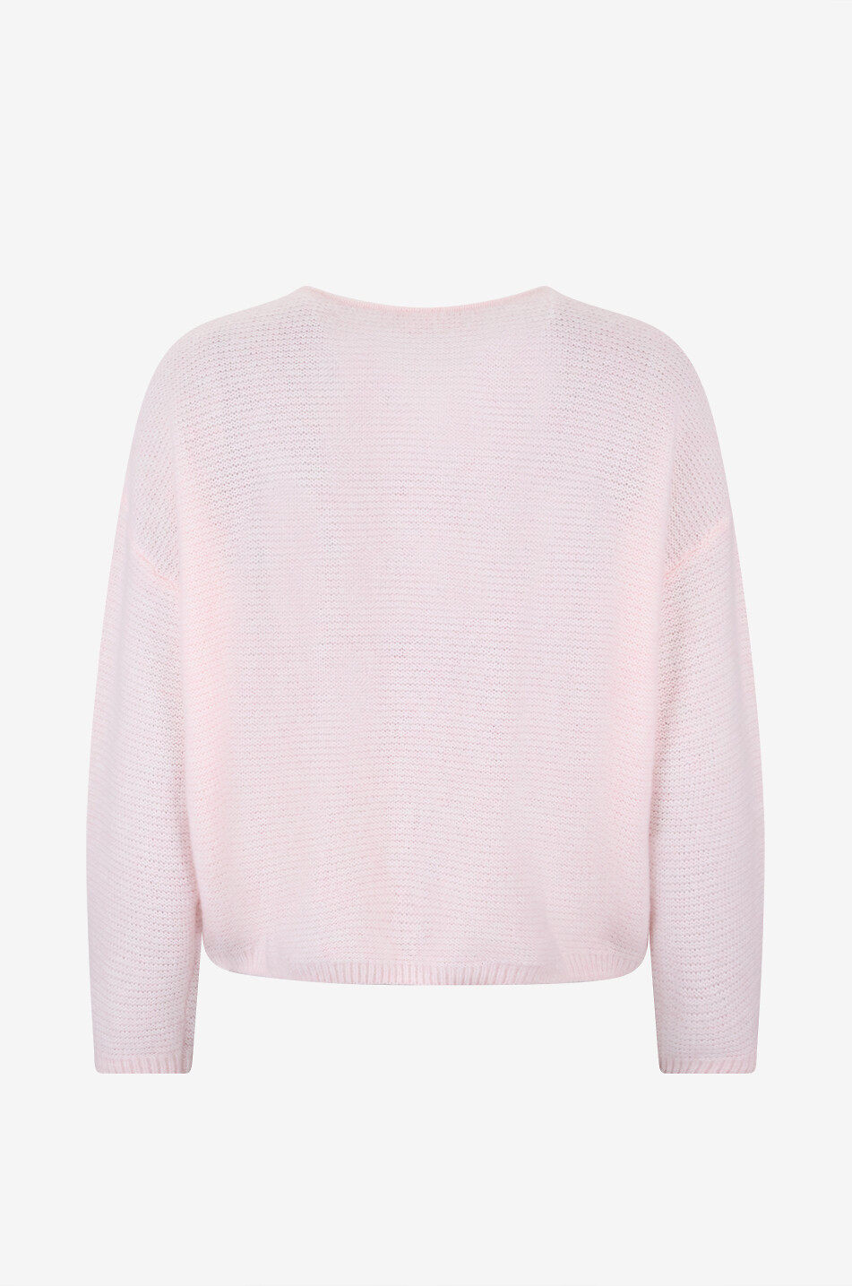 HEMISPHERE Pull à col V ample en cachemire et coton Femme ROSE CLAIR 2