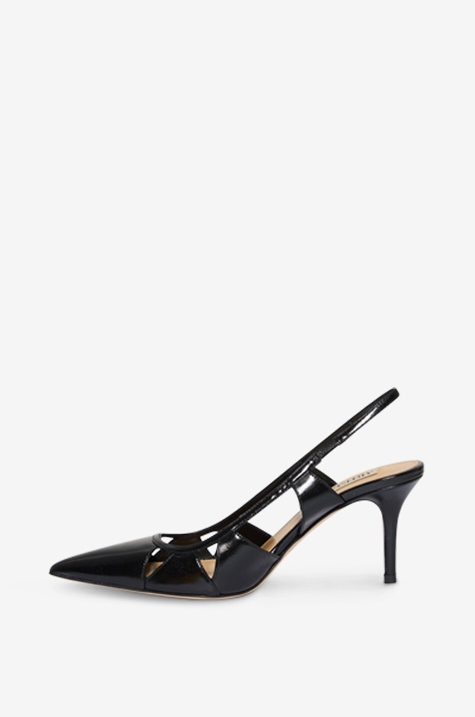 ARTEANA Savona patent leather slingback pumps Women BLACK 3