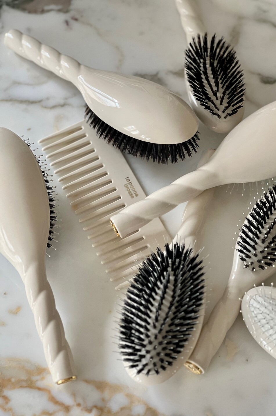 LA BONNE BROSSE Pflege- und Glanz-Haarbürste Nr. 01 L'Universelle Blanc Crème Large Unisex Farblos 6