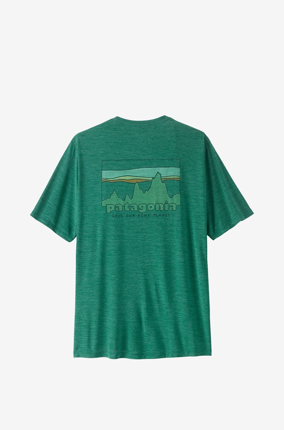PATAGONIA Capilene Cool Daily printed jersey round-neck t-shirt Men GREEN 2