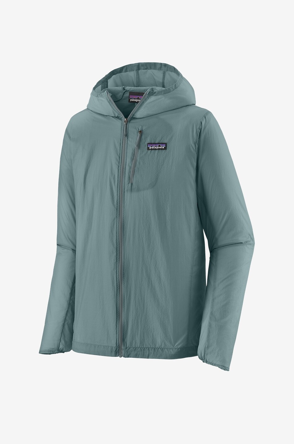 Houdini technical fabric hooded fitted windbreaker jacket