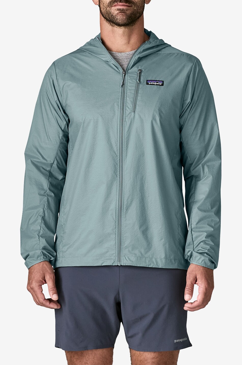 PATAGONIA Houdini technical fabric hooded fitted windbreaker jacket Men MEDIUM BLUE 2