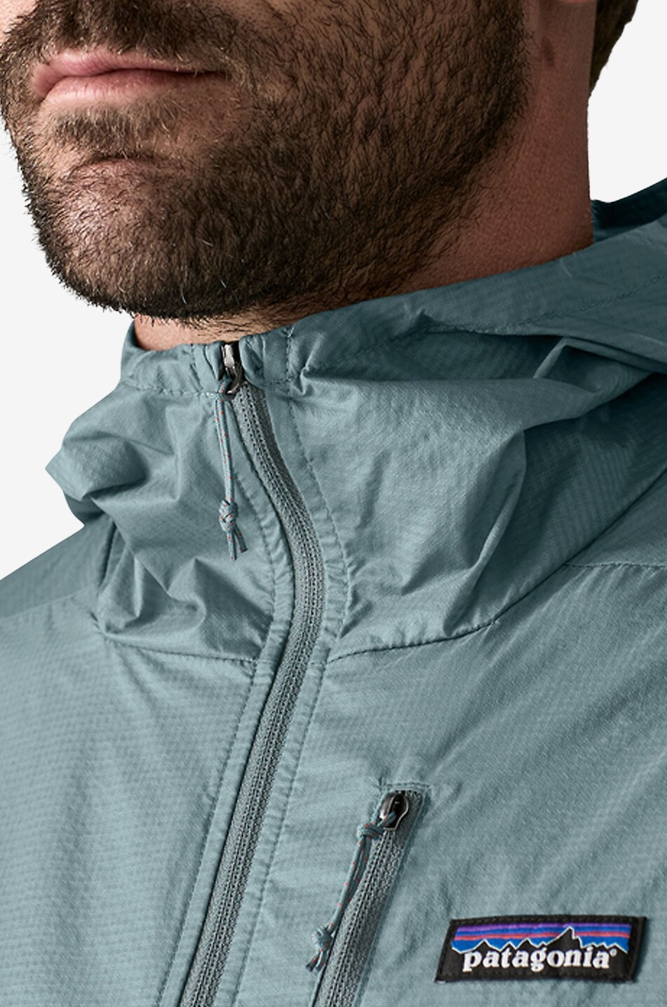 PATAGONIA Houdini technical fabric hooded fitted windbreaker jacket Men MEDIUM BLUE 5