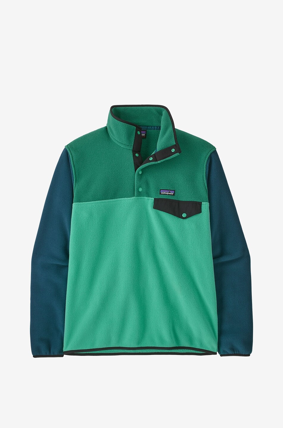 PATAGONIA Fleece-Sweatshirt mit Stehkragen Snap-T Herren GRÜN 1