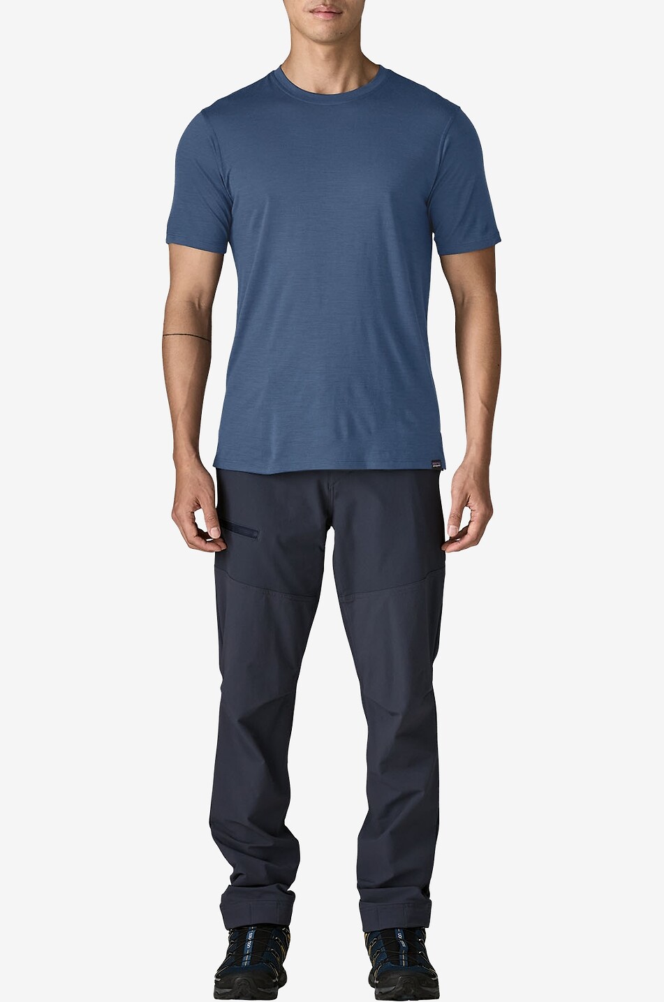 PATAGONIA Capilene Cool merino wool blend crew neck t-shirt Men MEDIUM BLUE 5