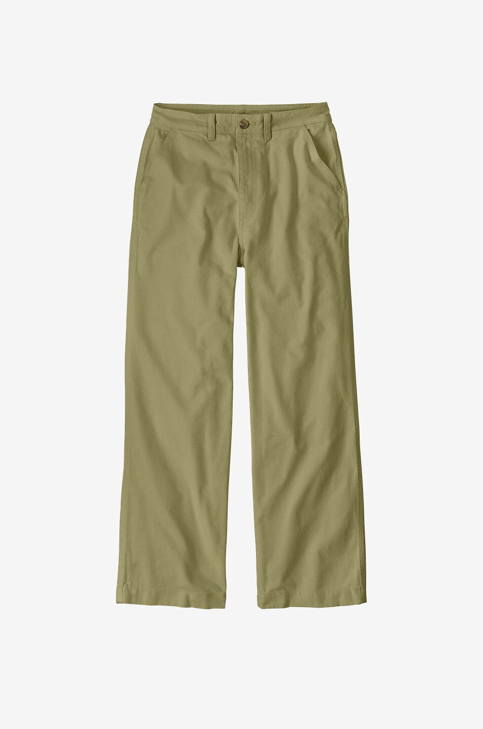 PATAGONIA Pantalon large en coton organique Point Reyes Canvas Femme KAKI 1