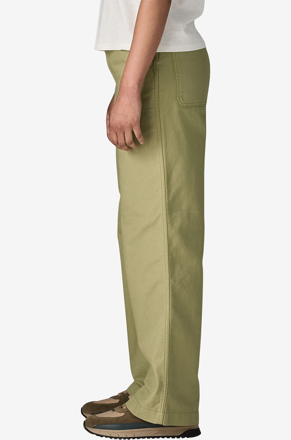 PATAGONIA Pantalon large en coton organique Point Reyes Canvas Femme KAKI 3