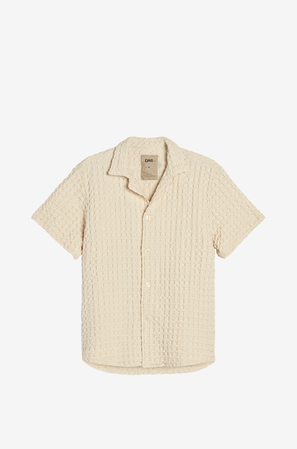 OAS Cuba gaufreed cotton Cuban collar shirt Men EGGSHELL 1