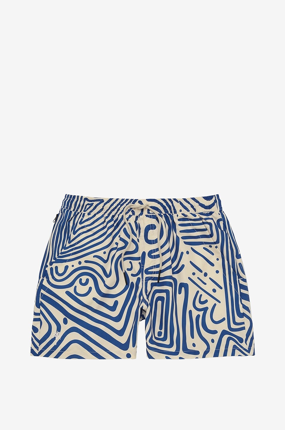 OAS Short de bain à motif fantaisie imprimé Eldovado Homme BLEU 1