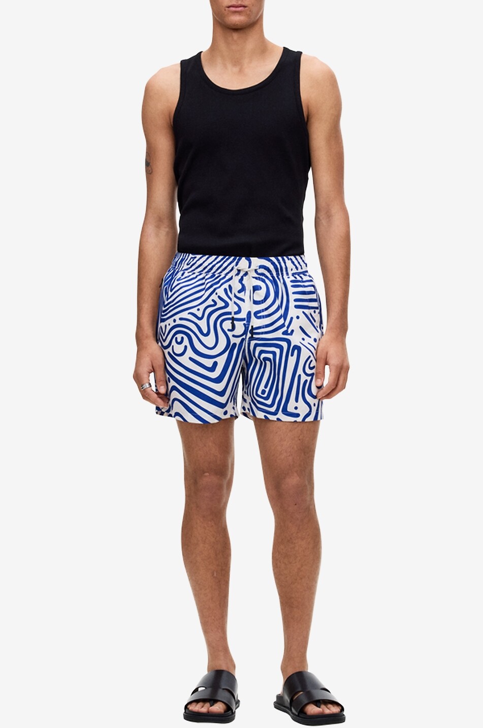 OAS Short de bain à motif fantaisie imprimé Eldovado Homme BLEU 3