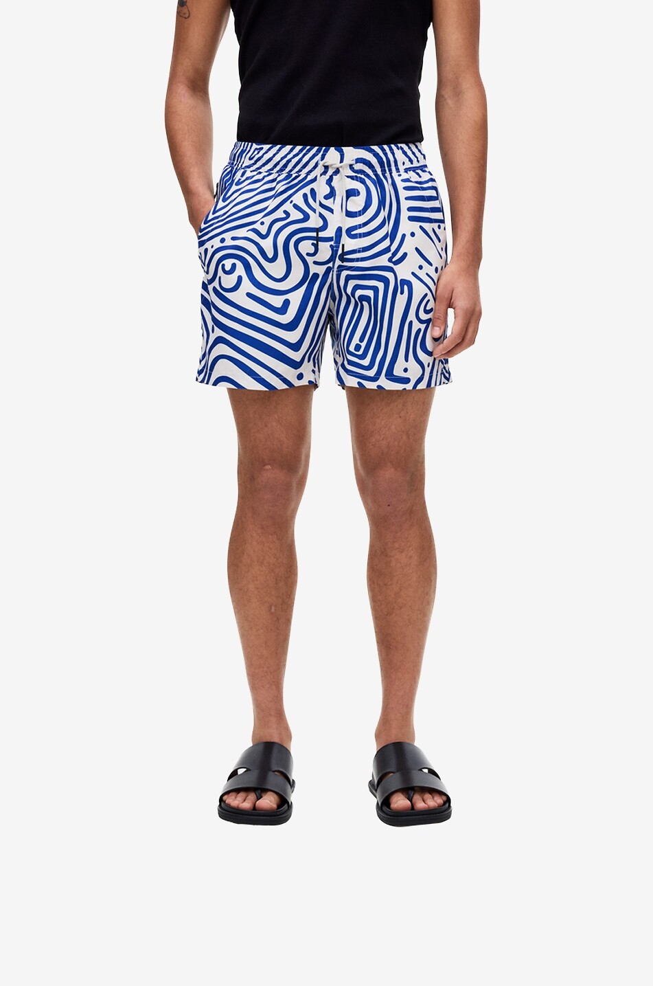 OAS Short de bain à motif fantaisie imprimé Eldovado Homme BLEU 5