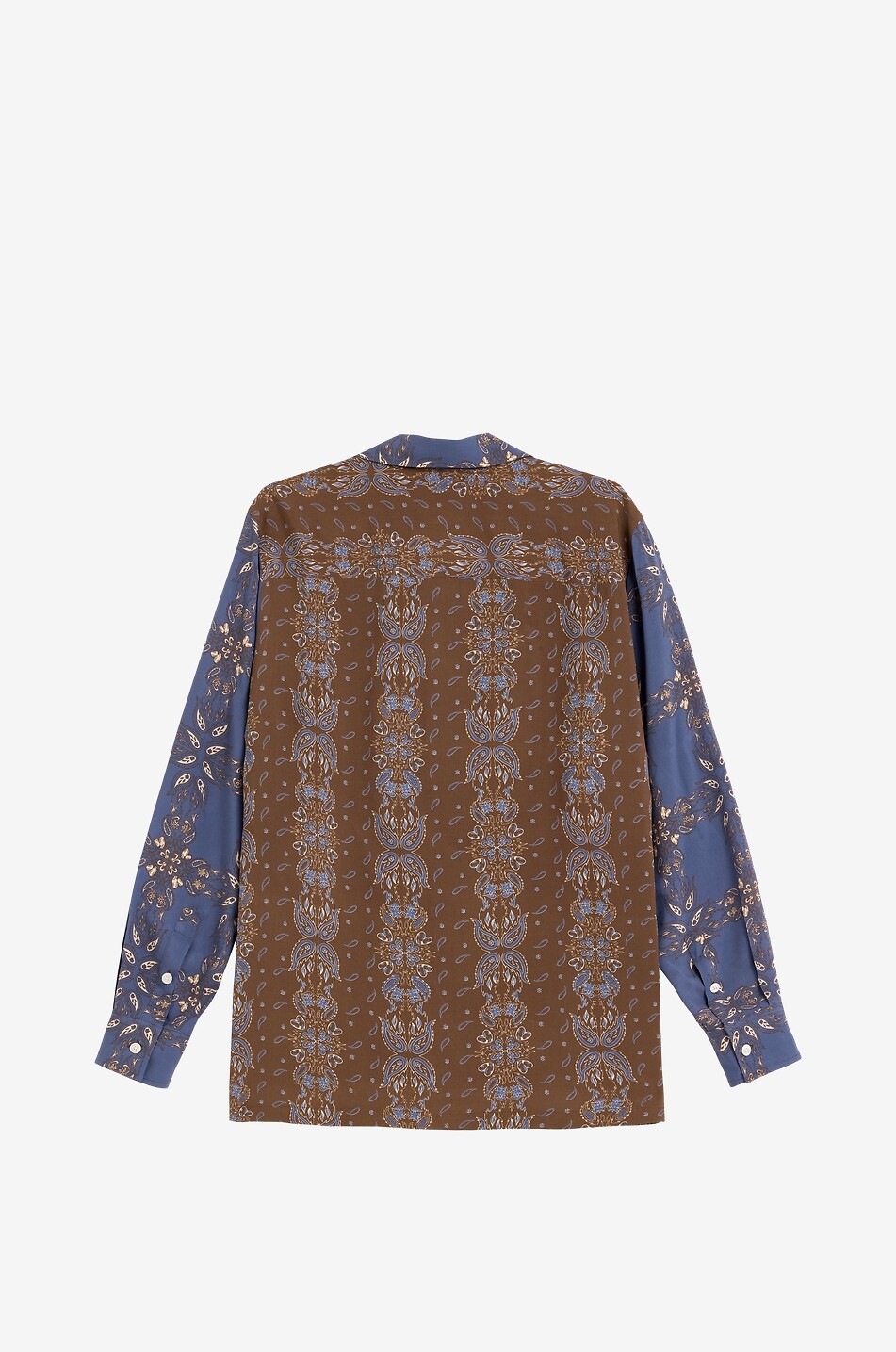 OAS Katla Cuban collar bandana print shirt Men BLUE 2