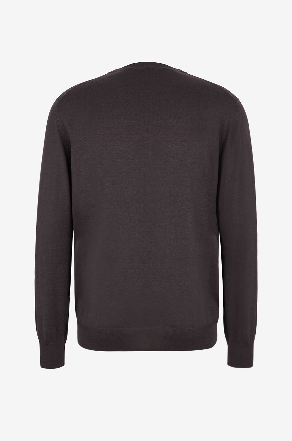 GRAN SASSO Pullover mit Rundhalsausschnitt aus Kaschmir und Seide Herren DUNKELBRAUN 2