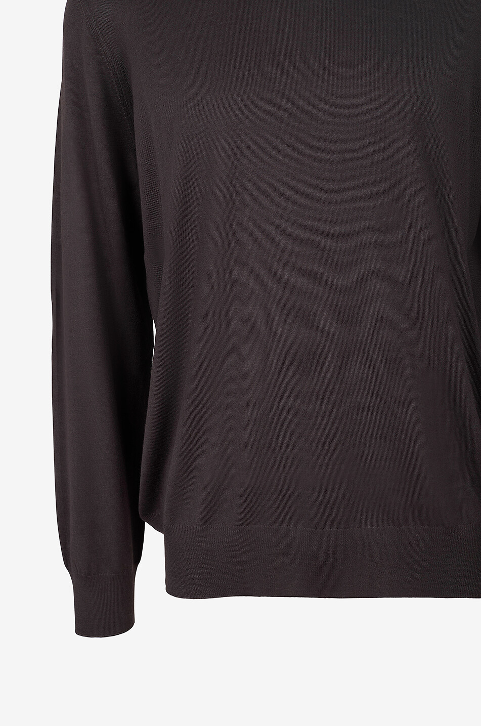 GRAN SASSO Pullover mit Rundhalsausschnitt aus Kaschmir und Seide Herren DUNKELBRAUN 3