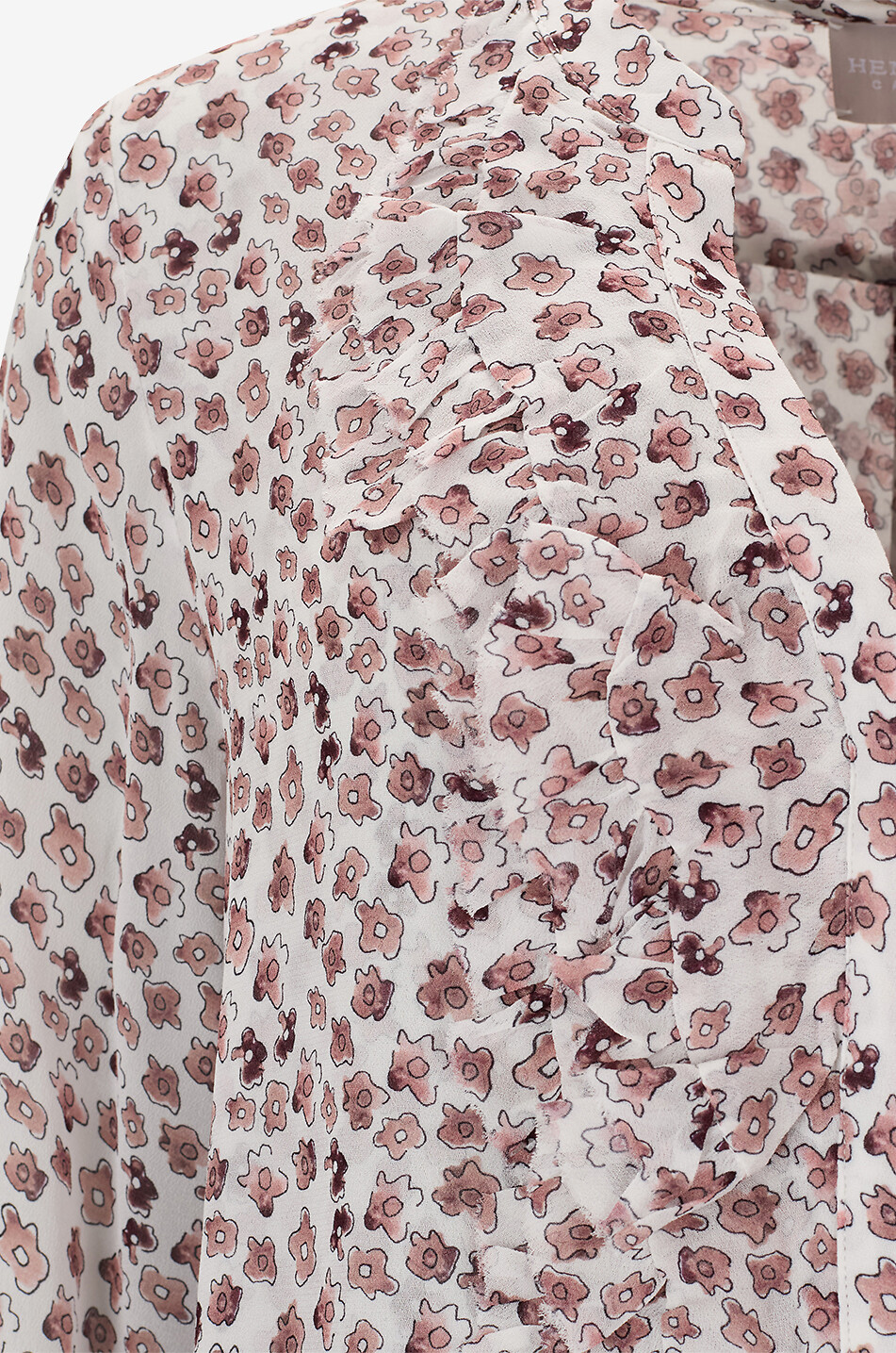 HEMISPHERE Chemise à col V à manches bouffantes en viscose Femme MULTICOLORE 3