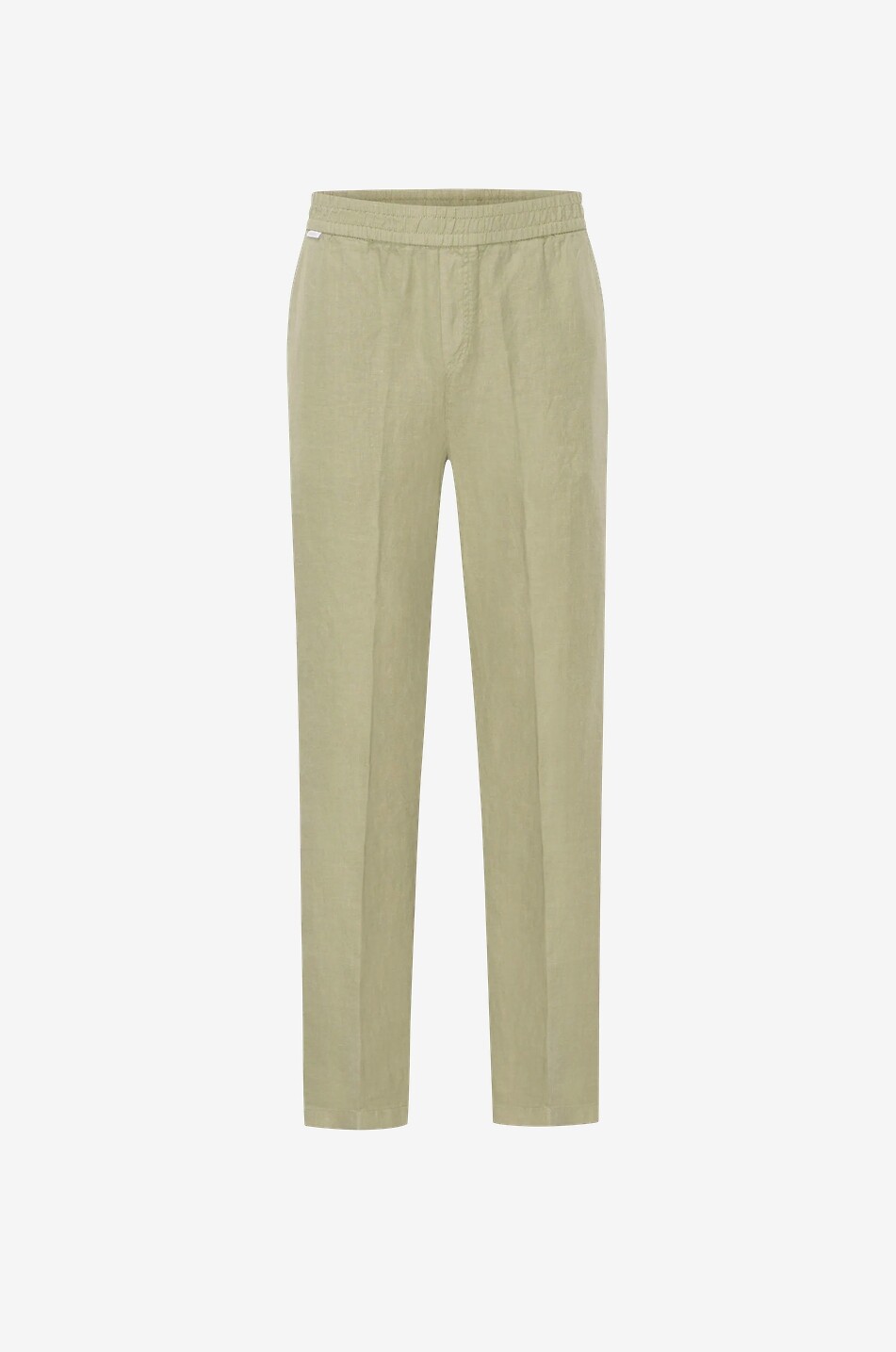 Straight-leg linen trousers