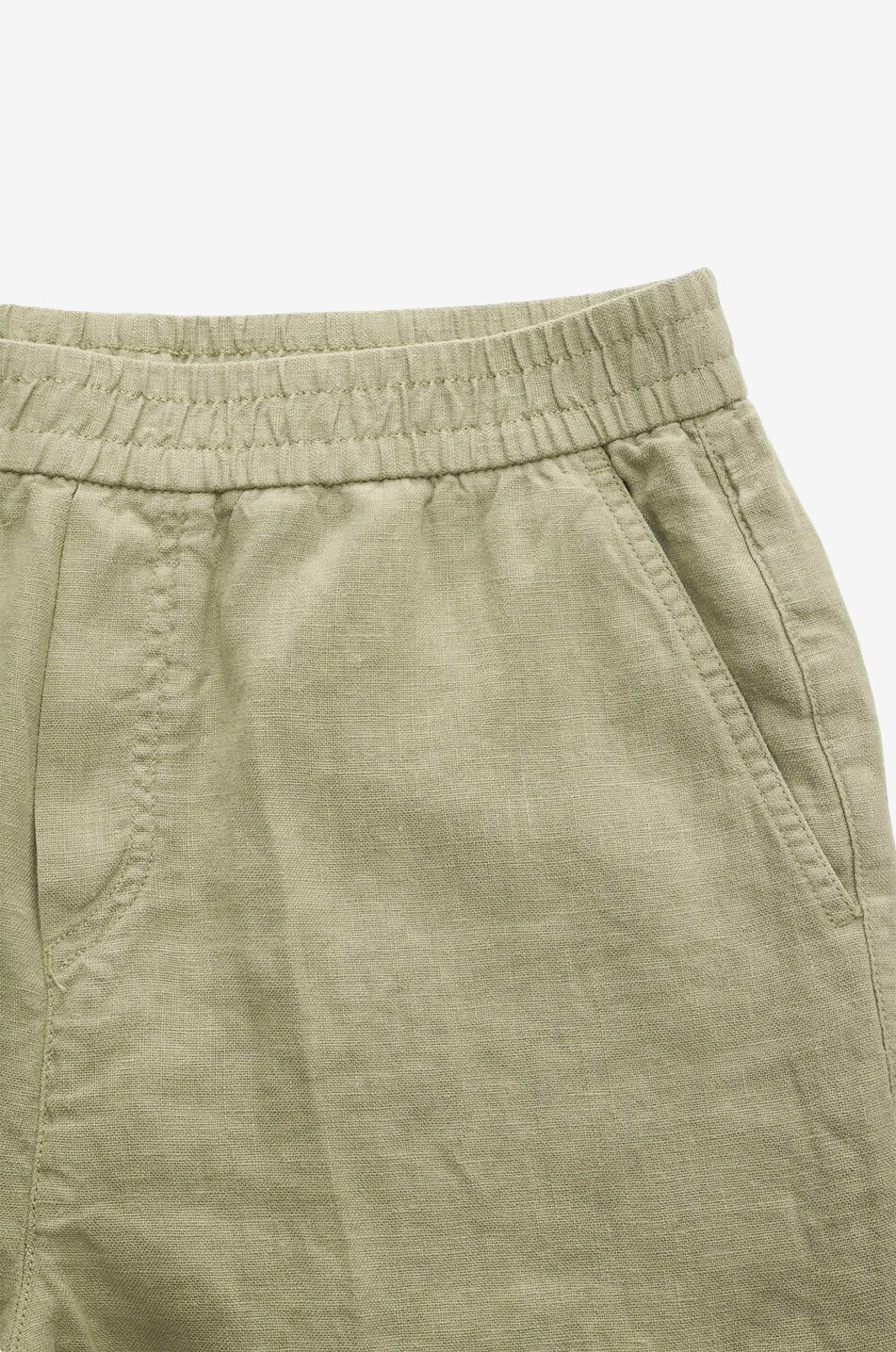 04651/ Straight-leg linen trousers Men KHAKI 3