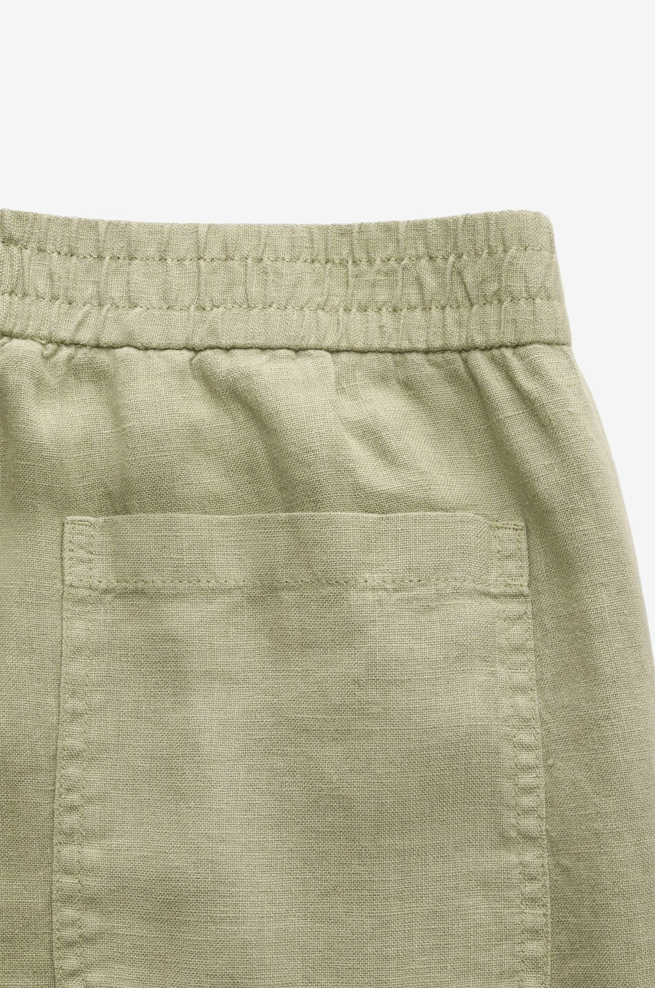 04651/ Straight-leg linen trousers Men KHAKI 4