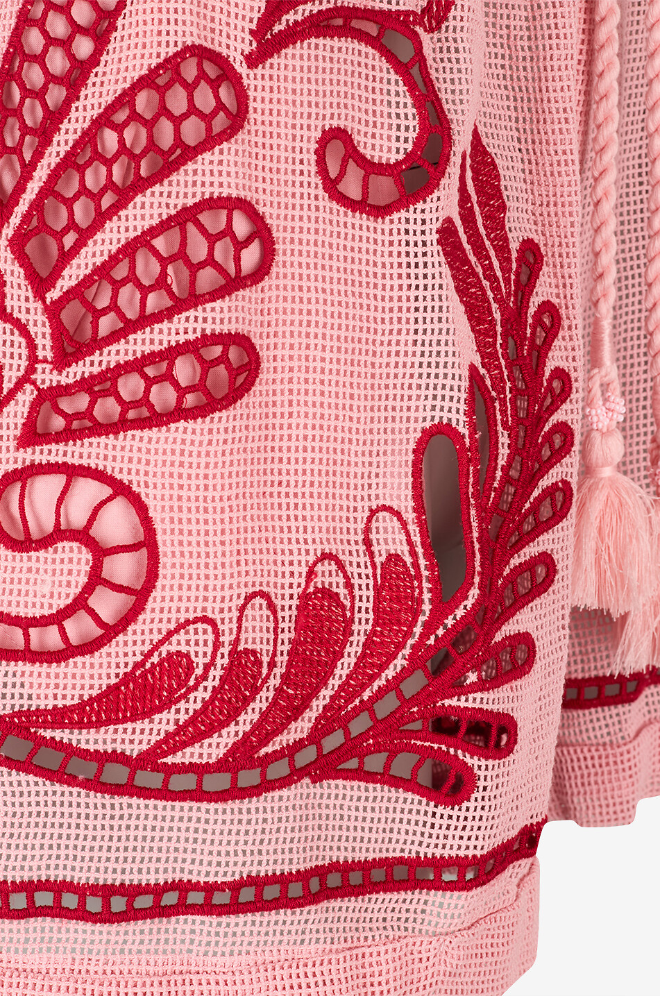FARM RIO Short brodé en filet de coton Arabesc Femme ROSE 6