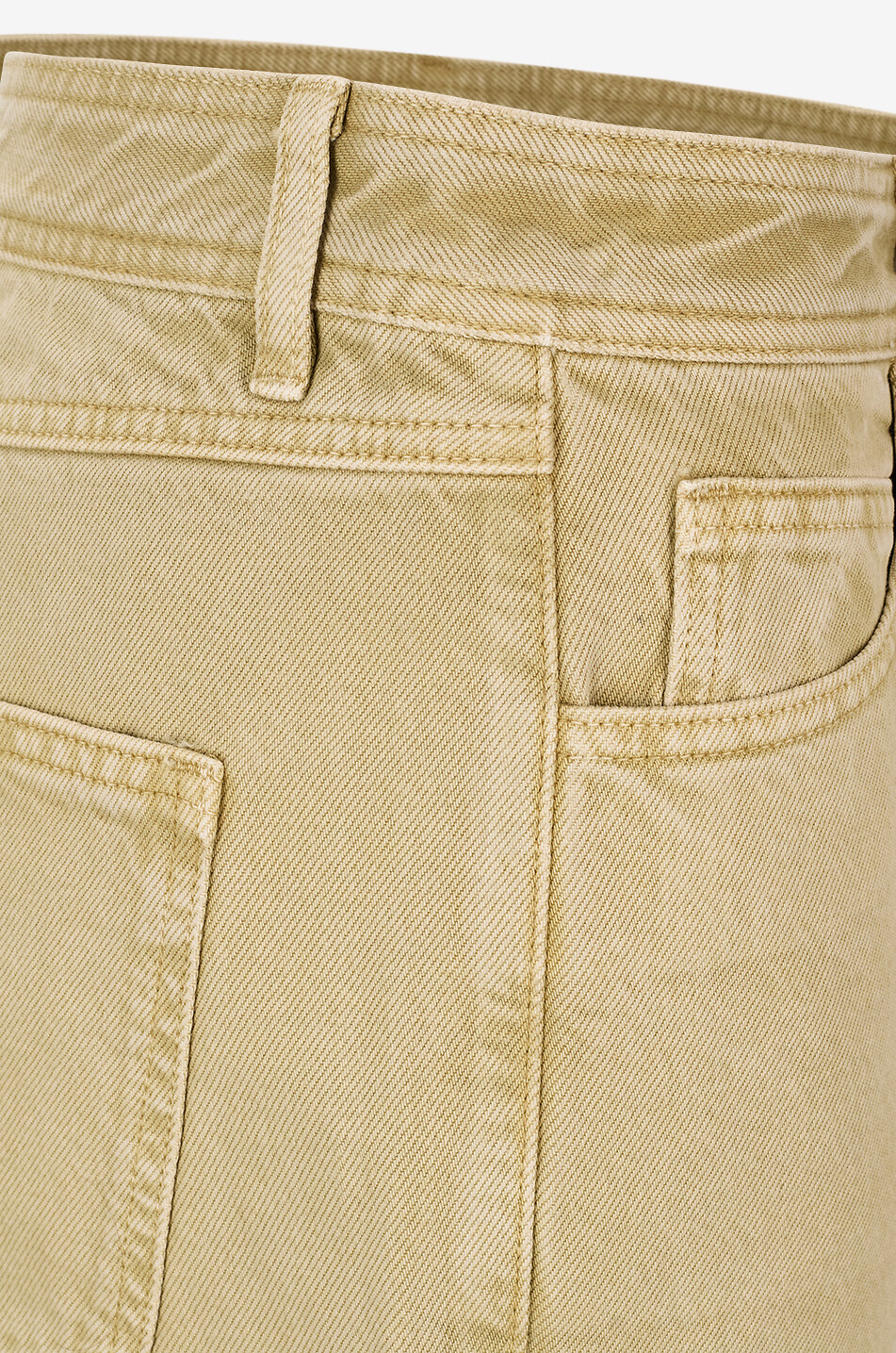 HEMISPHERE Wide-leg straight denim jeans Women DARK GREEN 3