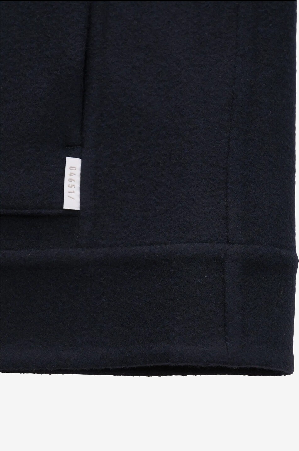 04651/ Short wool blend shirt collar jacket Men DARK BLUE 4