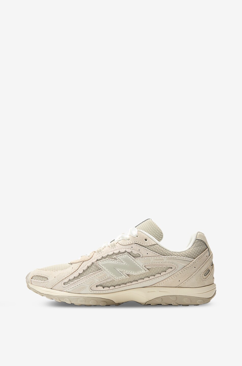 NEW BALANCE 204 suede and mesh low-top sneakers Women BEIGE 4