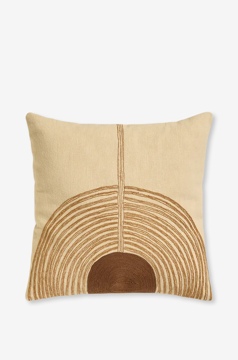 Coussin carré en coton et laine Mirage
