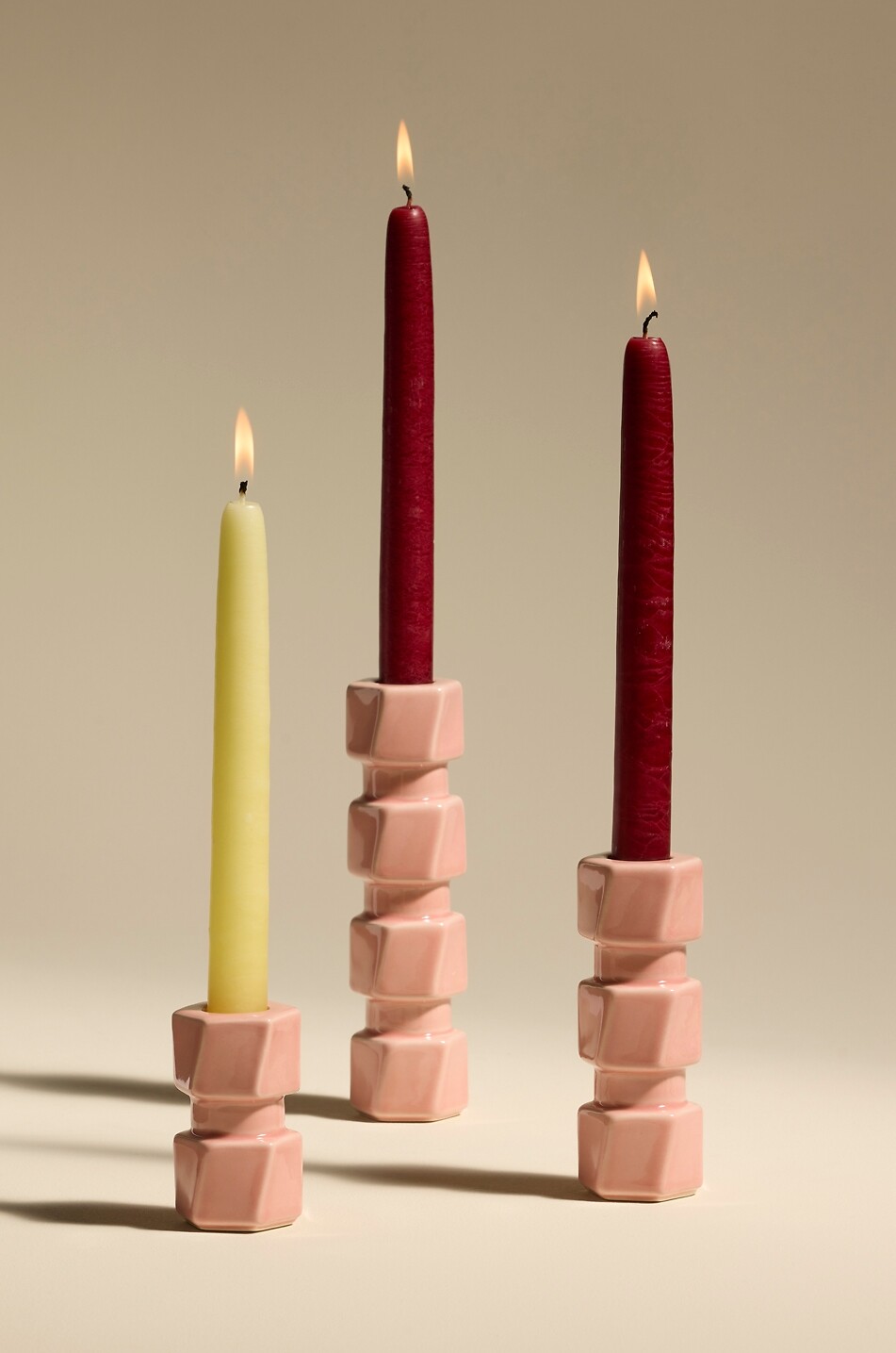 MAISON SARAH LAVOINE Kerzenhalter aus Keramik Colonna Haus ROSA 3