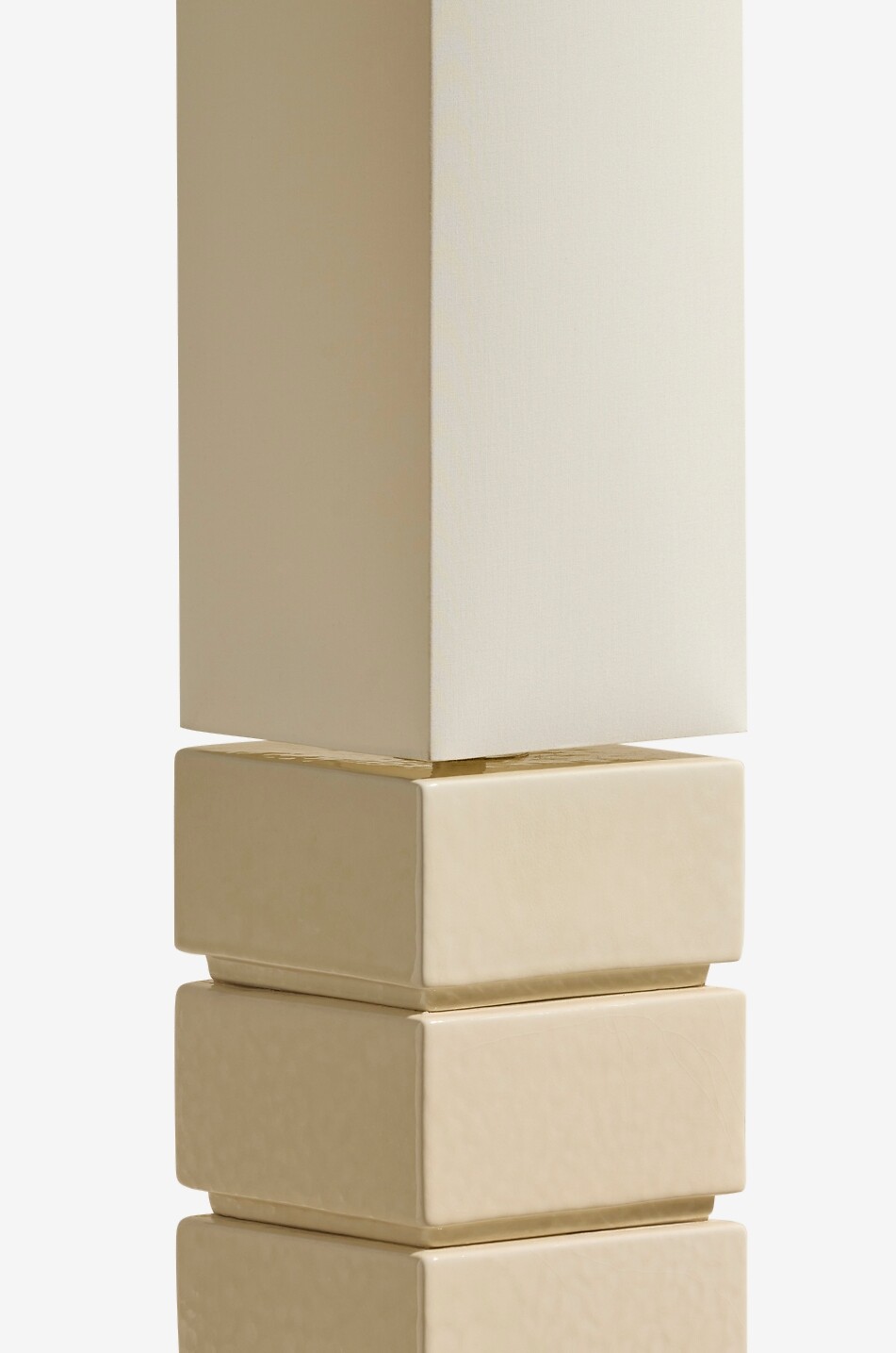 MAISON SARAH LAVOINE Lampadaire en céramique Tower - H129 Maison BLANC CASSE 4