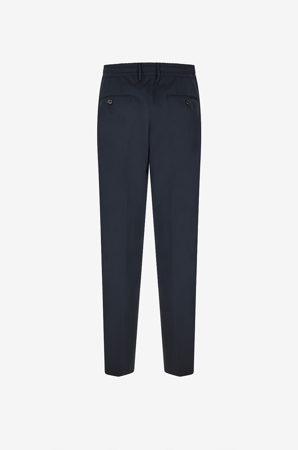 CRUNA Mitte slim trousers in blended virgin wool Men DARK BLUE 2