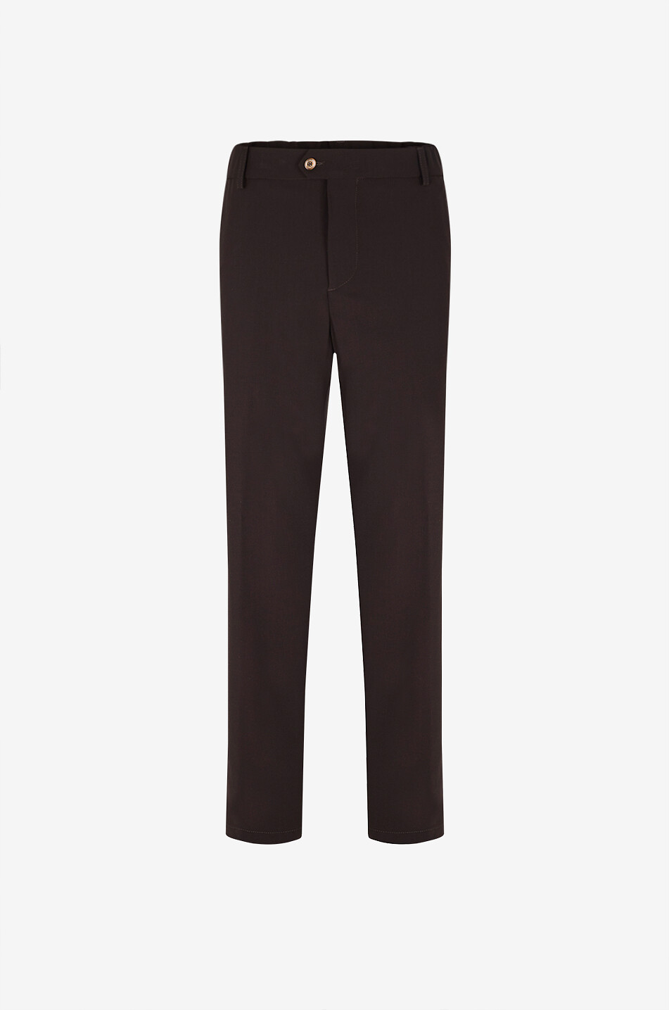 MARCO PESCAROLO Strike blended virgin wool straight trousers Men DARK BROWN 1