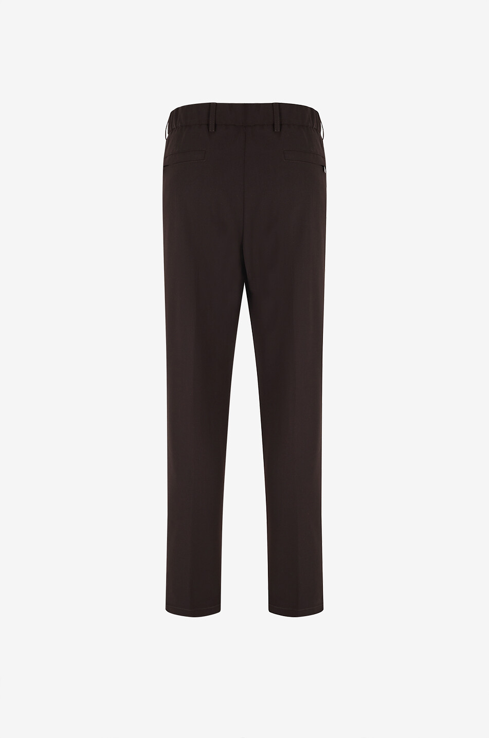 MARCO PESCAROLO Strike blended virgin wool straight trousers Men DARK BROWN 2