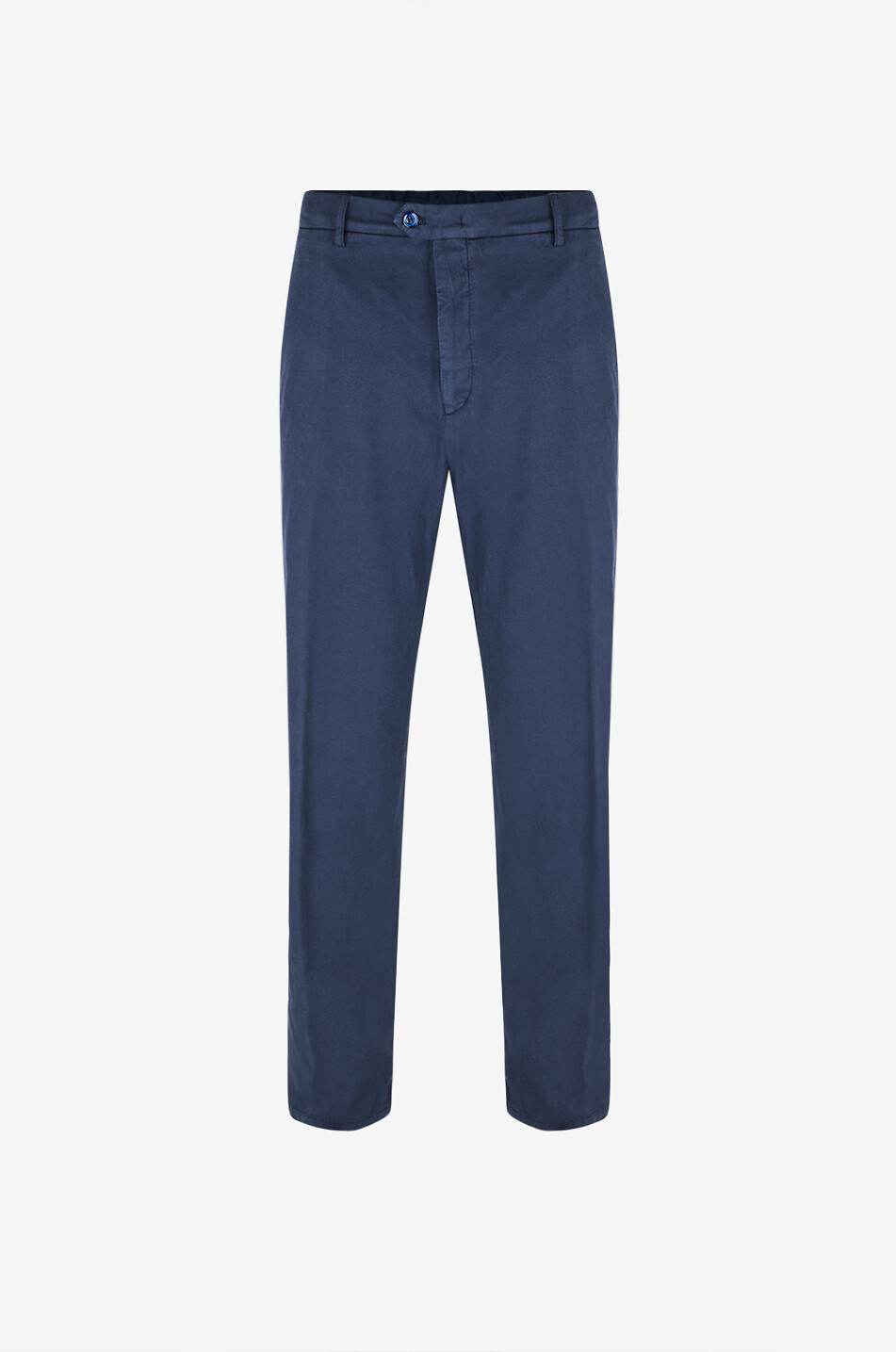 MARCO PESCAROLO Pantalon slim en sergé de coton et soie Evo Homme BLEU FONCE 1