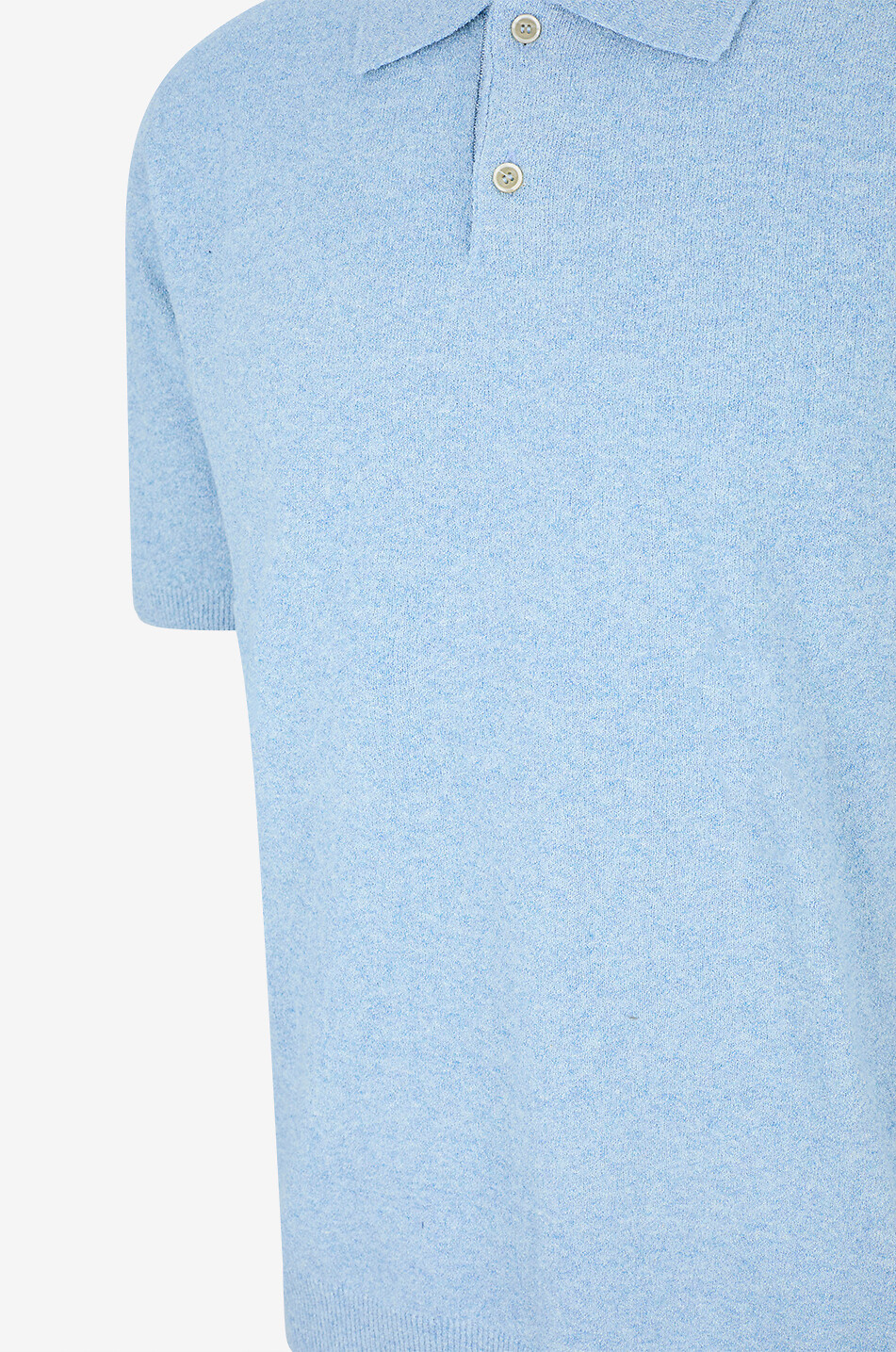 SLOWEAR Kurzärmeliges Polo aus Baumwollstrick Herren BLAU 3