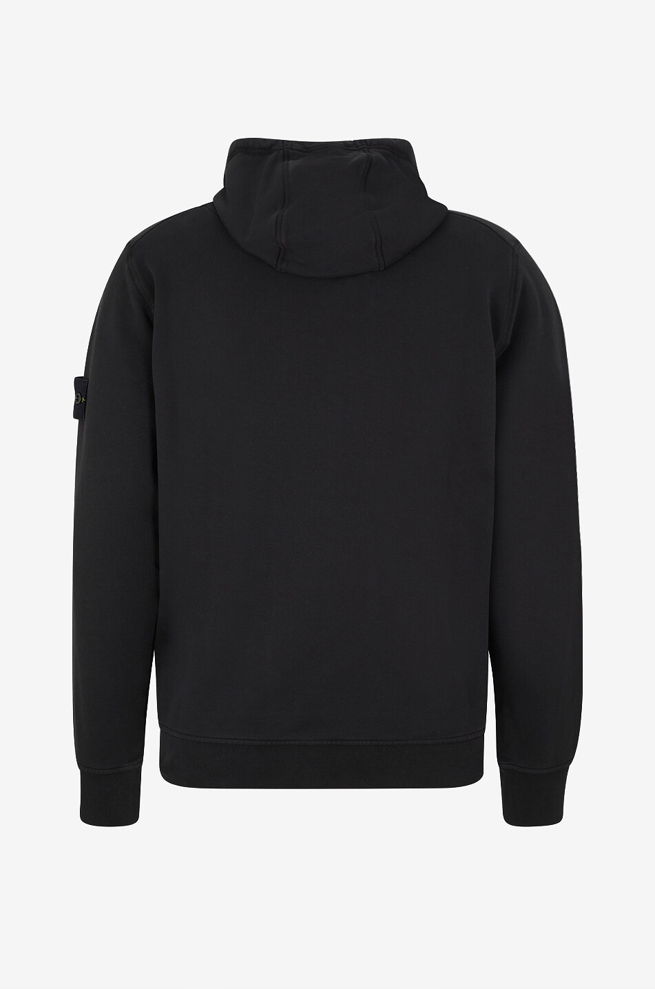STONE ISLAND Sweat-shirt à capuche à poche kangourou en coton Homme NOIR 2