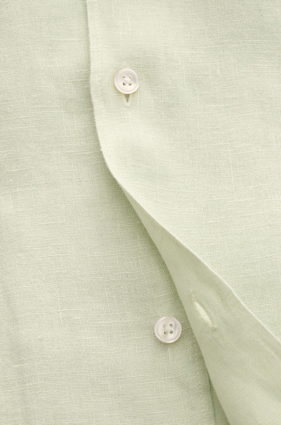 04651/ Straight Cuban collar linen shirt Men LIGHT KHAKI 4
