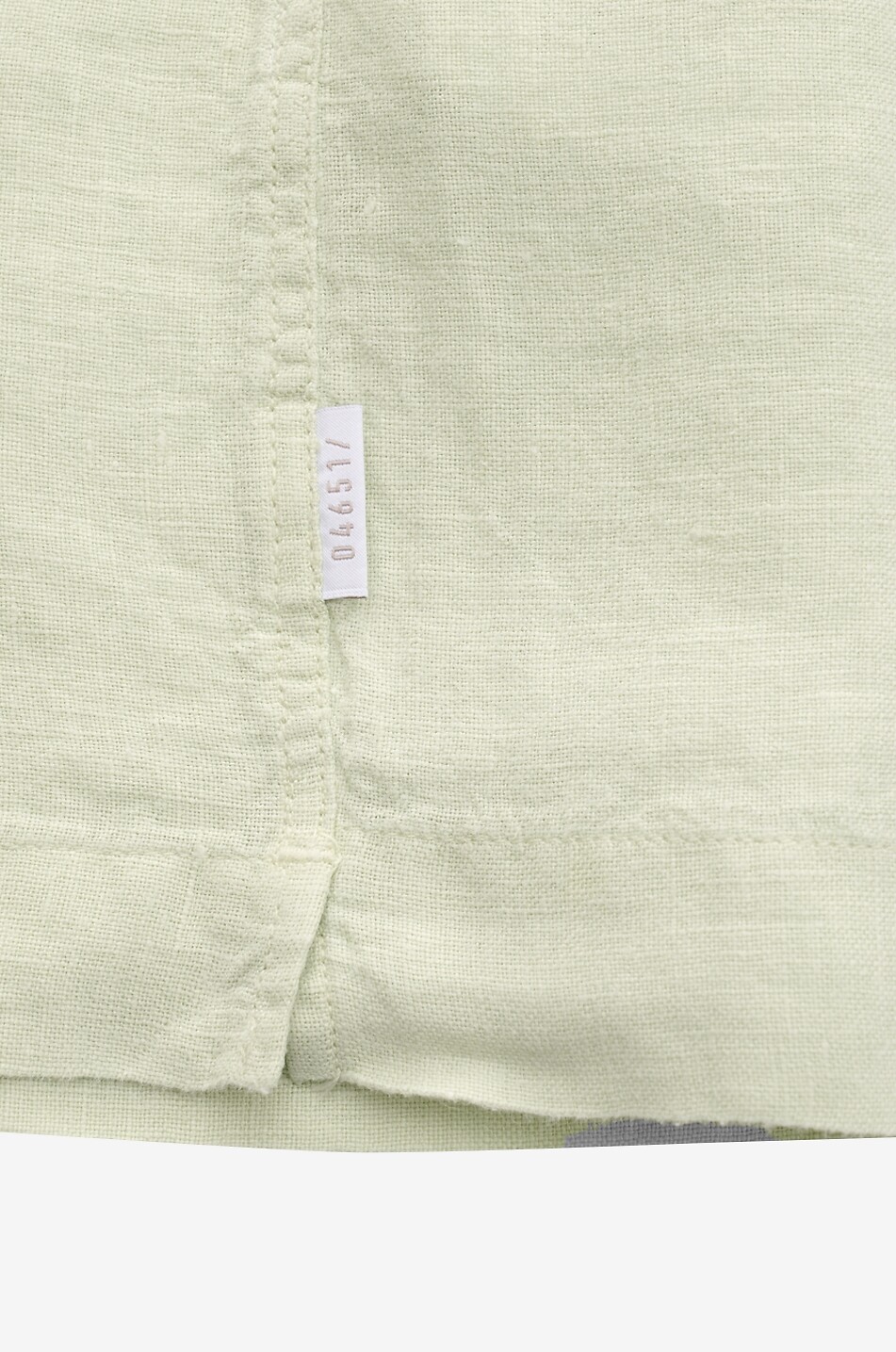 04651/ Straight Cuban collar linen shirt Men LIGHT KHAKI 6