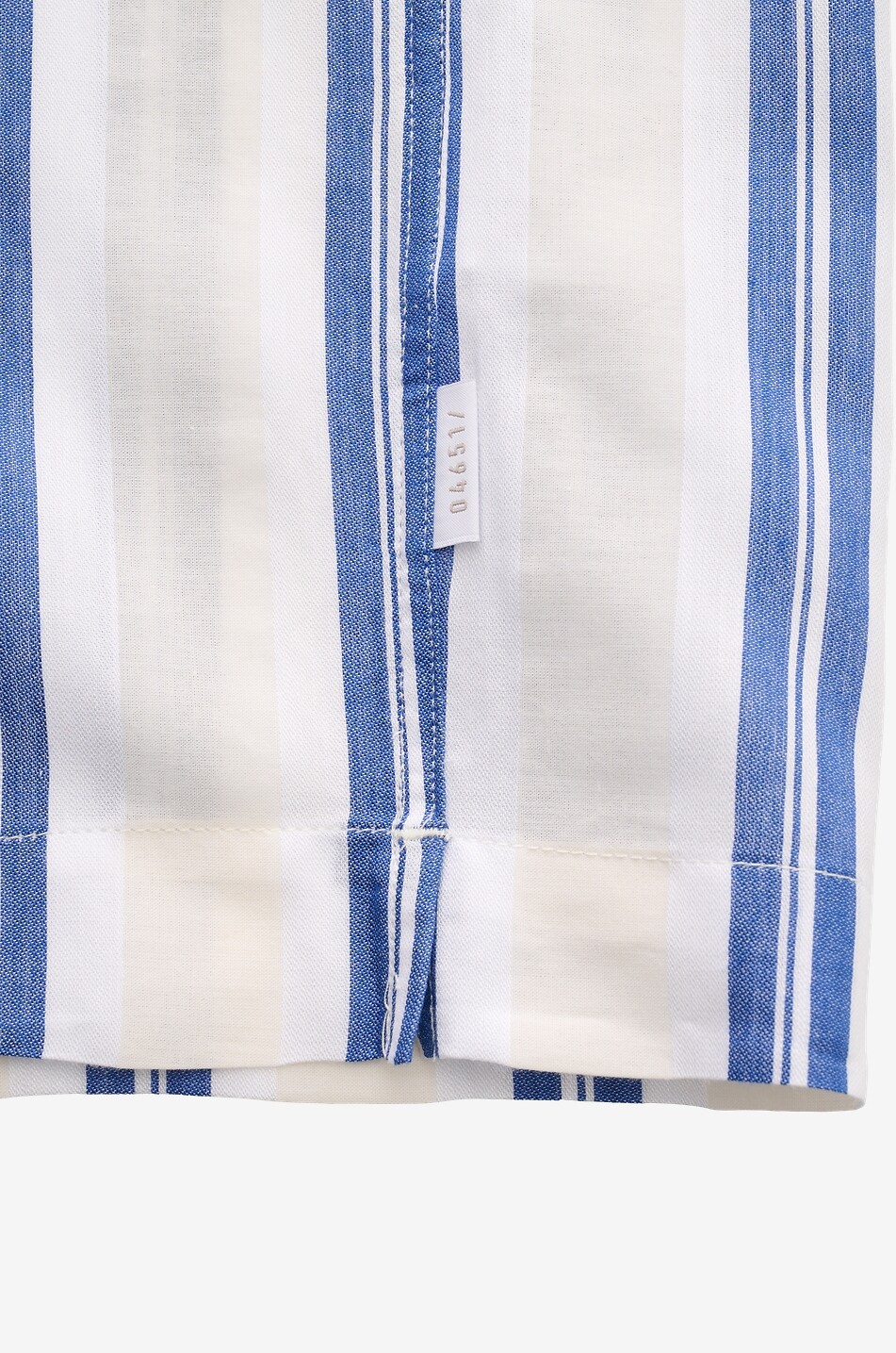 04651/ Striped cotton blend Cuban collar shirt Men WHITE 5