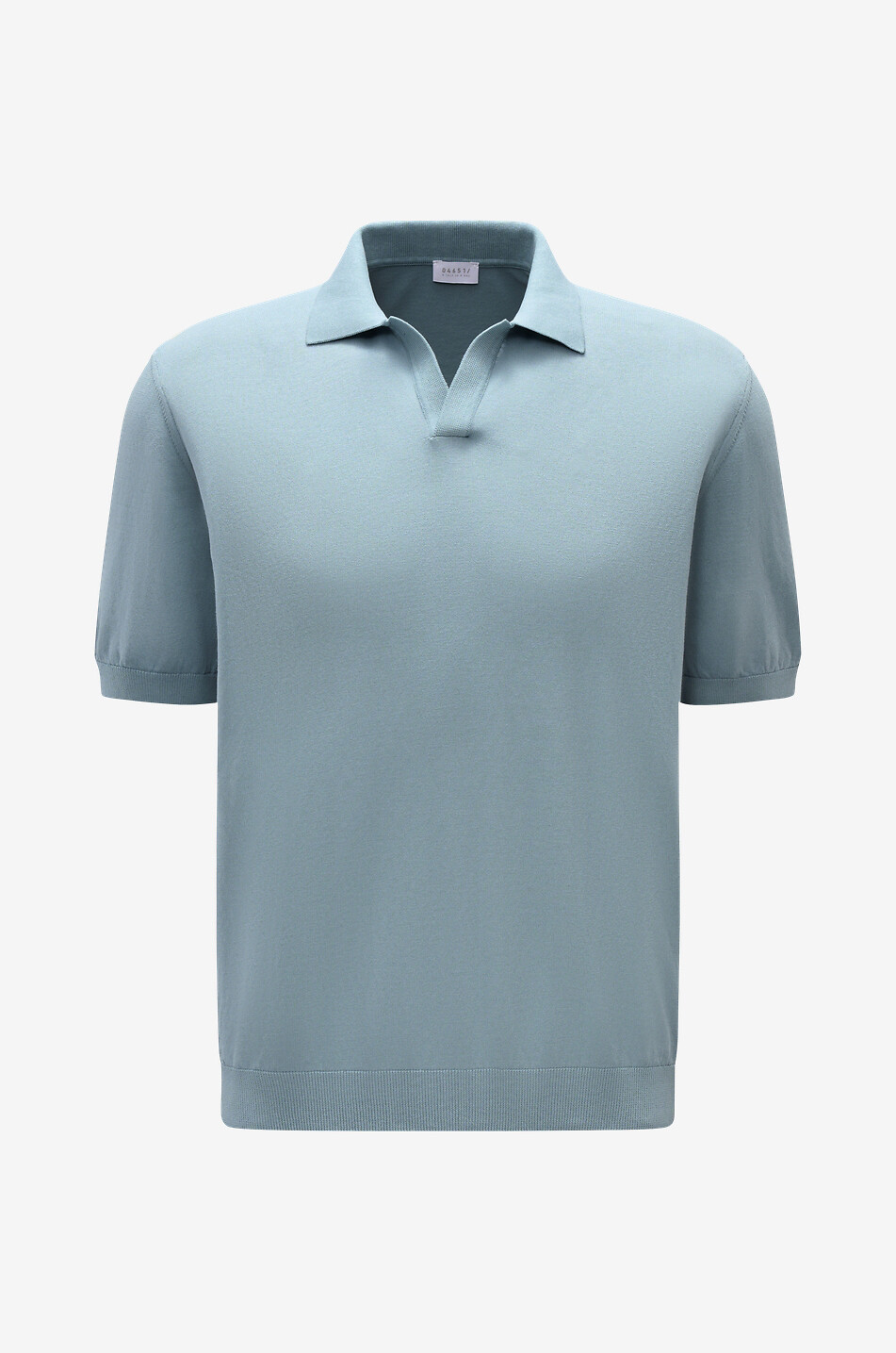 04651/ Polo à col polo en coton Crepe Cotton Johnny Homme BLEU 1