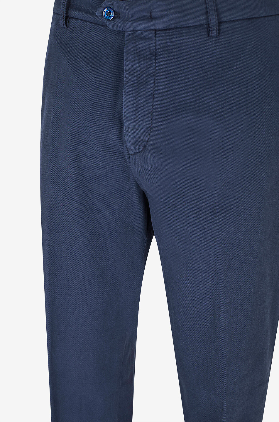 MARCO PESCAROLO Pantalon slim en sergé de coton et soie Evo Homme BLEU FONCE 3