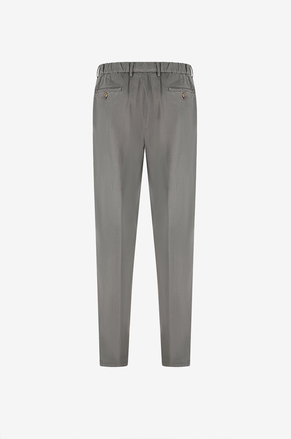 MARCO PESCAROLO Pantalon slim en sergé de coton et soie Evo Homme MARRON FONCÉ 2
