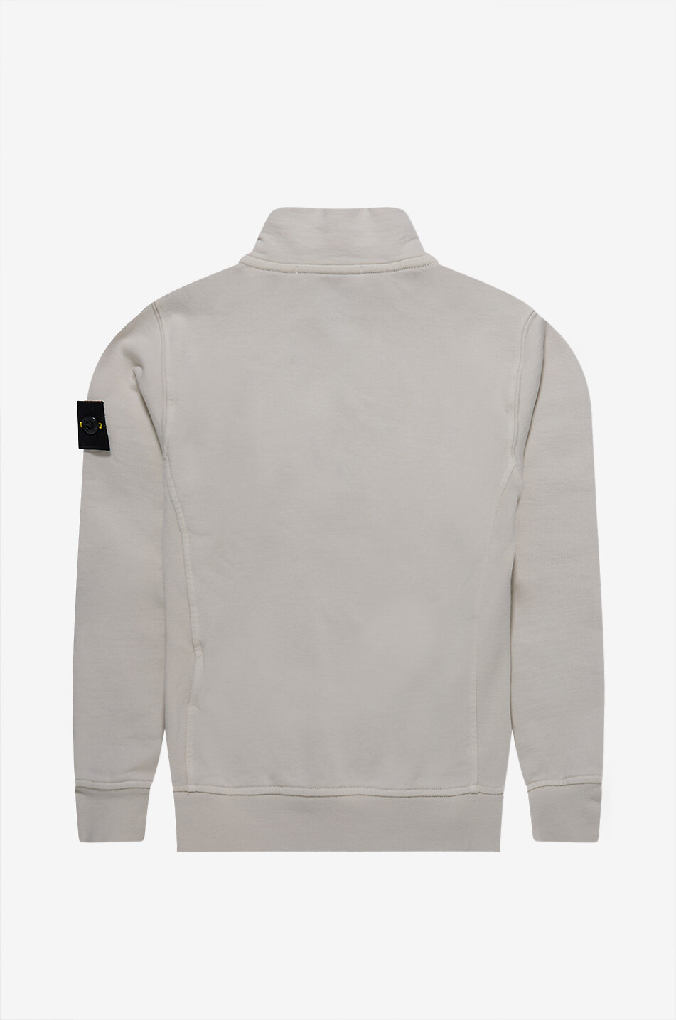 STONE ISLAND JUNIOR Boy's embroidered logo cotton fleece sweatshirt Boy BEIGE 2