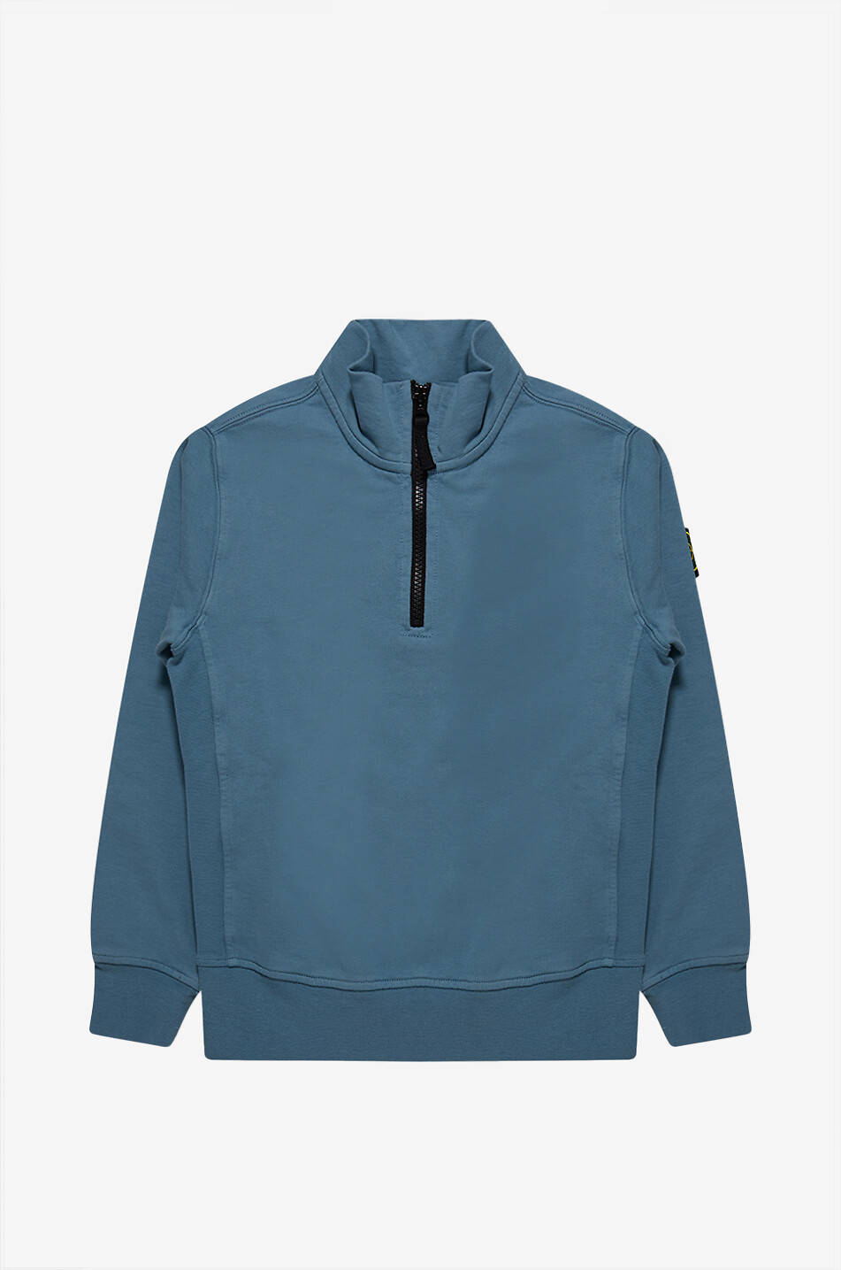 Boy's embroidered logo cotton fleece sweatshirt