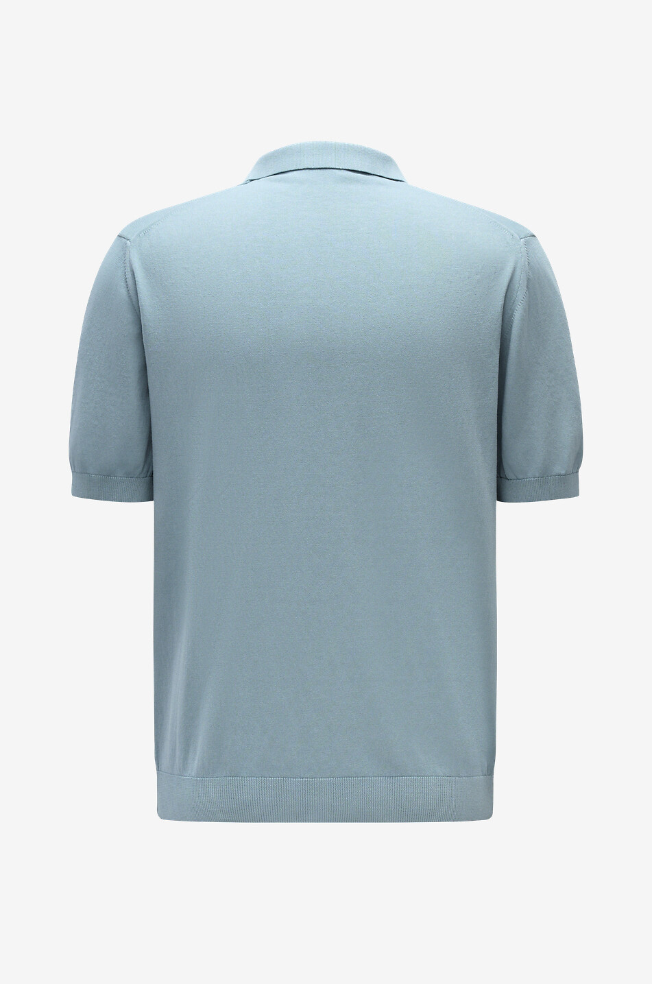 04651/ Polo à col polo en coton Crepe Cotton Johnny Homme BLEU 2