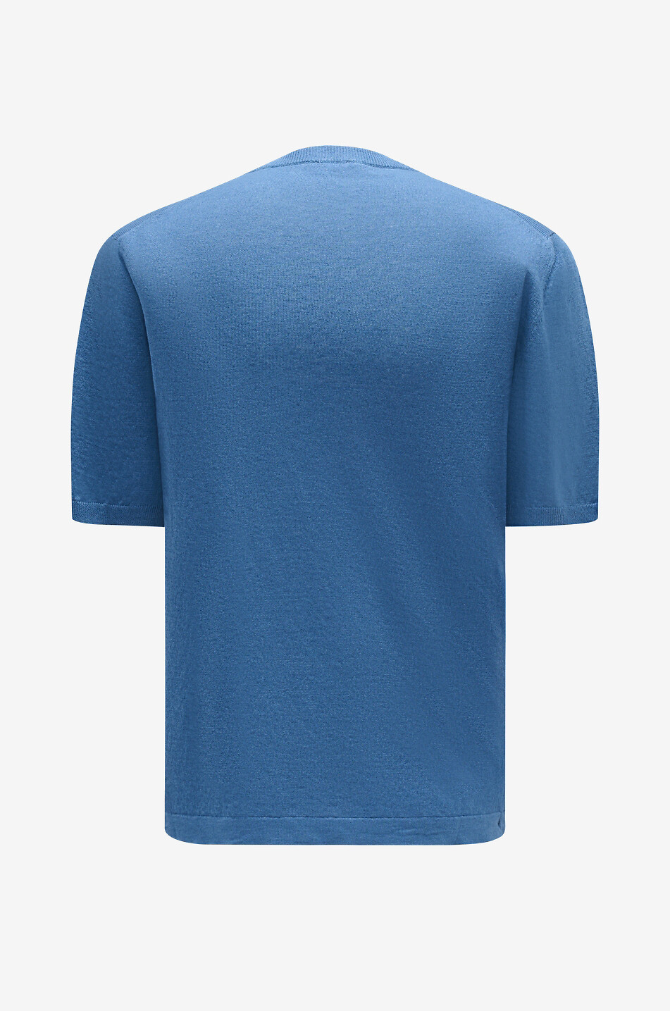 04651/ T-Shirt mit Rundhalsausschnitt aus Leinen und Baumwolle Herren MITTELBLAU 2