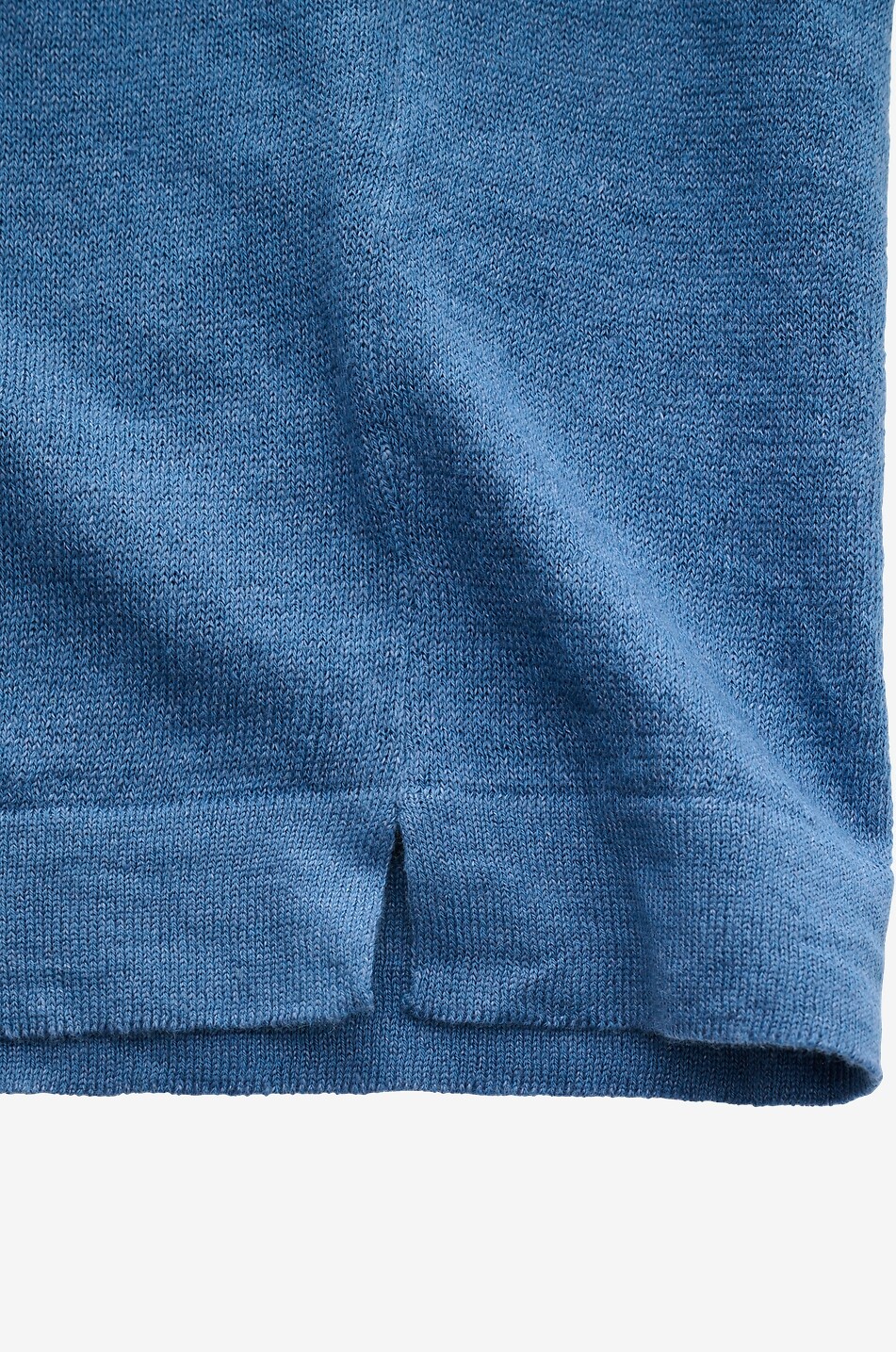 04651/ T-Shirt mit Rundhalsausschnitt aus Leinen und Baumwolle Herren MITTELBLAU 5