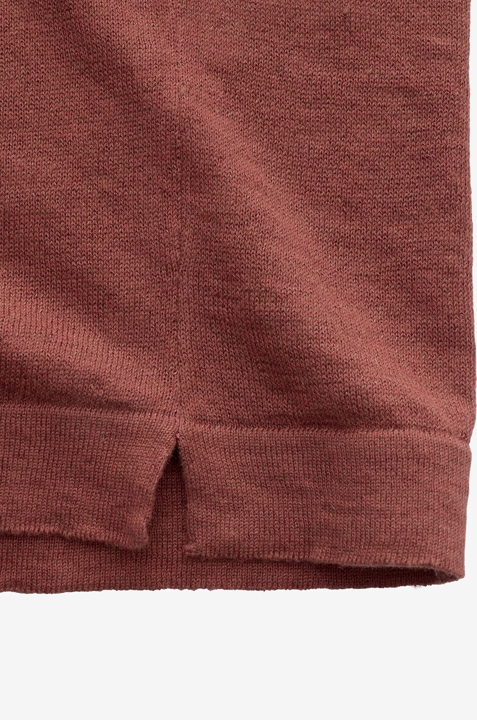 04651/ T-Shirt mit Rundhalsausschnitt aus Leinen und Baumwolle Herren DUNKELROT 6